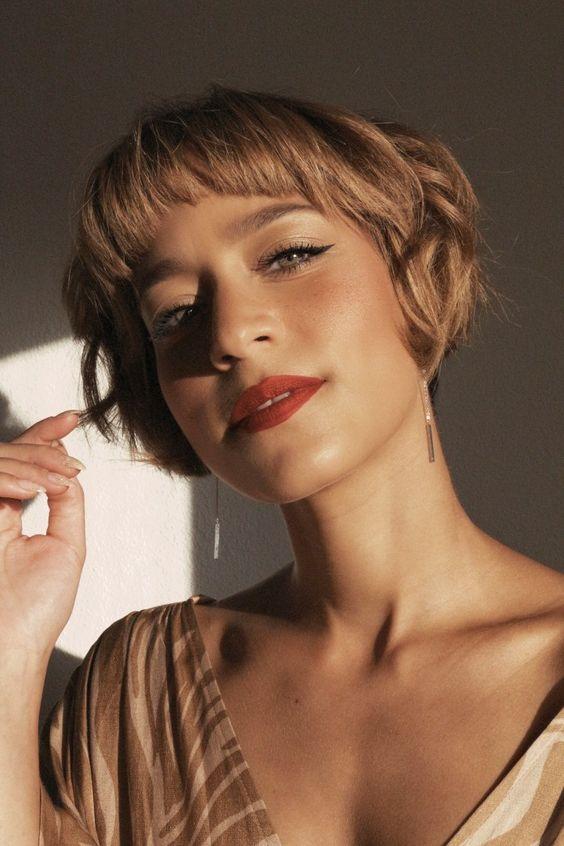 Corte de cabelo French Bob Wig