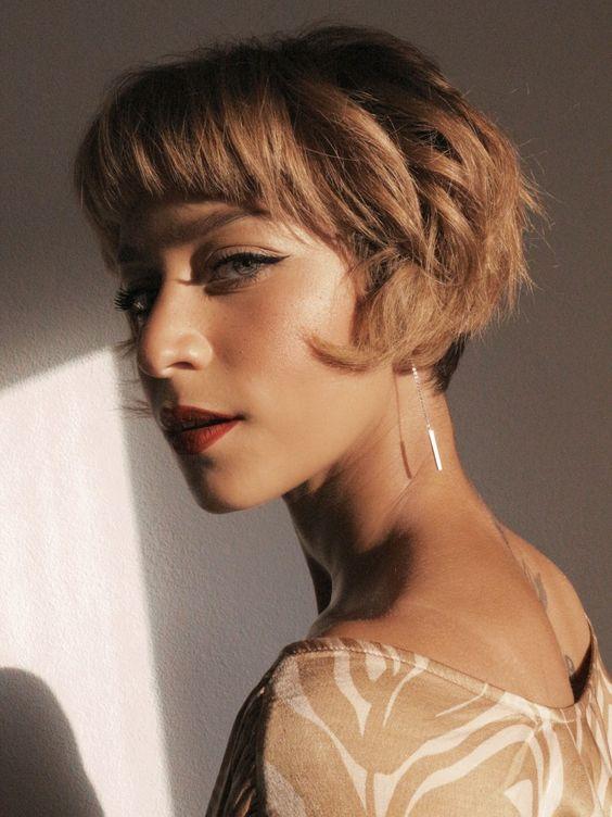 Corte de cabelo French Bob Wig