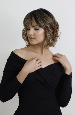Romantic curl Synthetic Lace Front Wig